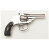 Image 1 : Hopkins and Allen double action safety hammerless  revolver in .32 S&W caliber, nickel plated, hard