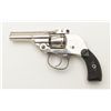 Image 2 : Hopkins and Allen double action safety hammerless  revolver in .32 S&W caliber, nickel plated, hard