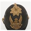 Image 3 : U.S. dress helmet for infantry showing insignia  with numeral 8 in very good condition retaining  sp