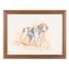 Image 1 : Framed print of Britney Spaniel by Elliott,  approx. 21” x 27”; nicely accomplished; along with  2 d