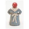 Image 2 : Cast iron and polychrome painted doorstop in the  figure of aunt Jemima standing approximately 9 ¼”