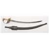Image 2 : Interesting saber with cast brass floral hilt and  bone grip showing Mexican-style Eagle head pommel