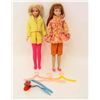 Image 1 : LOT OF 2 VINTAGE SKIPPER BARBIE DOLLS WITH CLOTHES