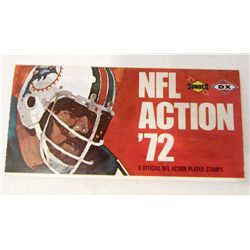 1972 SUNOCO NFL STAMPS - UNCUT - INCL. JOHN UNITAS