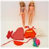 Image 1 : LOT OF 2 1967 GROWING AND TWIST & TURN SKIPPERS WITH CLOTHES