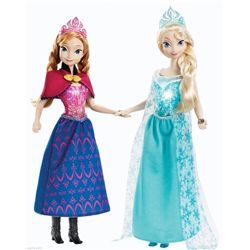 NEW SET OF 2 FROZEN MUSICAL MAGIC ANNA & ELSA DOLLS