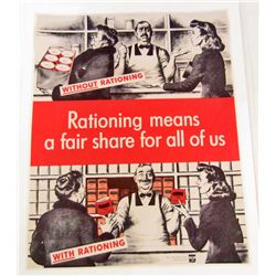 WAR RATIONING MUSEUM QUALITY GICLEE 8X10 CANVAS PRINT