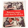 Image 1 : WAR RATIONING MUSEUM QUALITY GICLEE 8X10 CANVAS PRINT