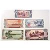 Image 2 : 5 PIECE NORTH KOREAN 1978 BANK NOTE SET