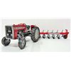Image 1 : 1960'S MASSEY FERGUSON TOY TRACTOR 270 WITH FARM ACCESSORY