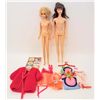 Image 1 : LOT OF 2 1966 TWIST AND TURN BARBIE & FRANCIE DOLLS