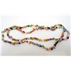 Image 1 : LARGE STRAND OF MILLEFIORI ART GLASS CHIPS - 33" LONG