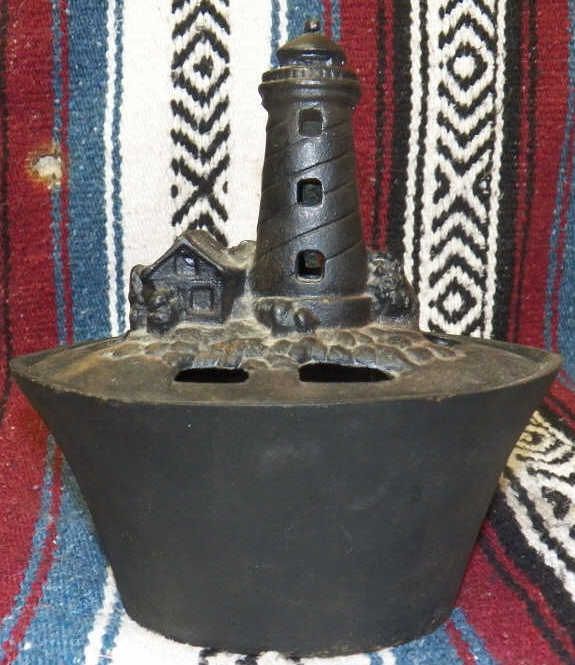Cast Iron Humidifier Antique Wood Stove Humidifier with Lighthouse Top