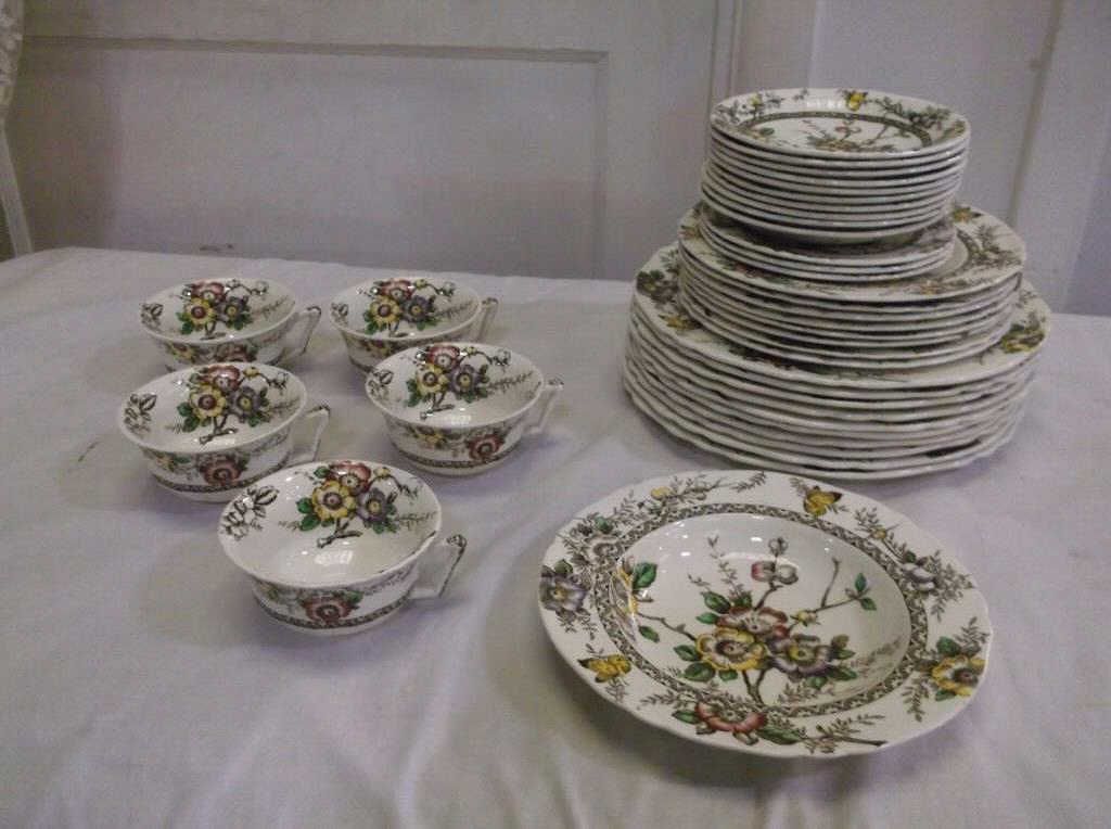 Old English China by Johnson Bros. "England" 1 soup bowl, 5 same
