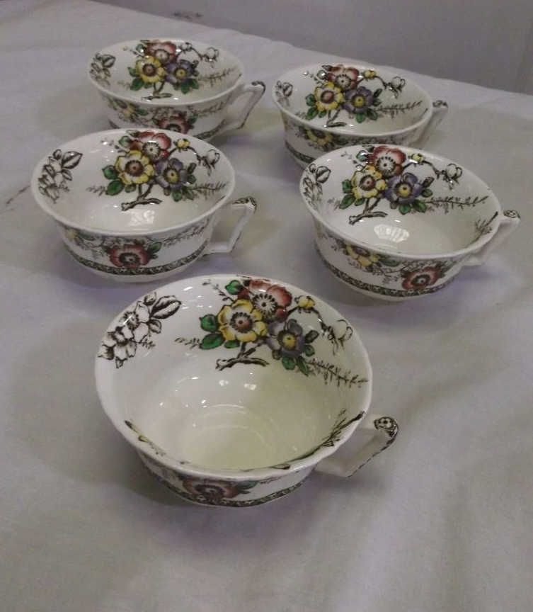 Old English China by Johnson Bros. "England" 1 soup bowl, 5 same