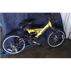 Yellow Magna Refuge BMX, & Huffy Rocket BMX Extra 2 Rims & Tires.