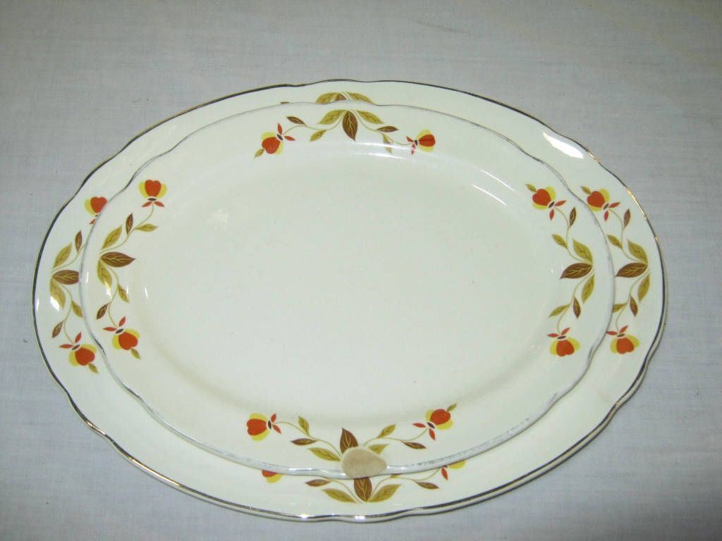 Jewel Tea Platters & Cake Plate Jewel Tea 2 Platters Large is 14x10