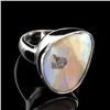 Image 1 : APP: 1.4k 10.89Grams Natural Form Boulder Opal And Sterling Silver Ring