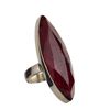 Image 1 : APP: 2.8k 18.88CT Marquise Cut Ruby And Sterling Silver Ring