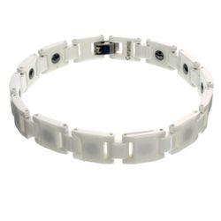Exquisite White Tungsten/Ceramic Bracelet