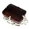 Image 1 : APP: 32.2k Designer Sebastian 460.31CT Emerald Cut Ruby and Sterling Silver Pendant