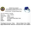 Image 2 : APP: 2k Designer Sebastian 7.80CT Oval Cut Cabochon Tanzanite and Sterling Silver Ring