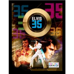 ELVIS PRESLEY ''35th Anniversary Commemorating The King'' Gold 45RPM