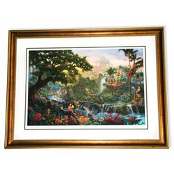 Kinkade Framed Lithograph-Signature ''Jungle Book''