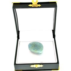 APP: 1.2k 57.70CT Oval Cut Cabochon Natural Aquamarine Gemstone