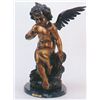 Image 1 : Reissue Patinated Bronze Sculpture ''Angel with Wings'' by Houdon
