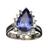 Image 1 : APP: 12.1k 14 kt. White Gold, 3.38CT Tanzanite and Diamond Ring