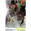 Image 1 : TRAY OF VINTAGE BOTTLES, GLASS, ETC.