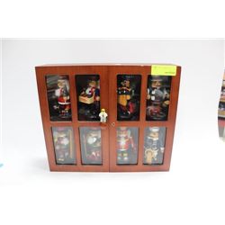 8 PIECE NUT CRACKER SET WITH DISPLAY
