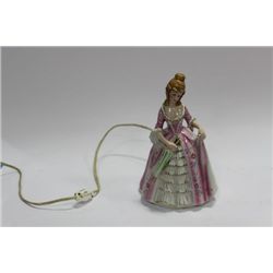 VINTAGE BONE CHINA LADY LAMP