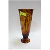 Image 1 : AMBER ART GLASS VASE