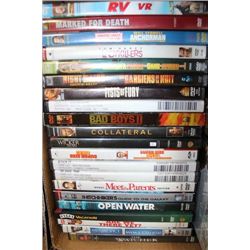 BOX W/ 25 DVD MOVIES ON CHOICE