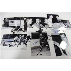 PACK OF 10 BLACK AND WHITE GORDIE HOWE PHOTOS