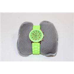 GREEN GENEVA SPORTS WATCH