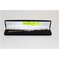 LADIES GOLD PLATED CRYSTAL TENNIS BRACELET