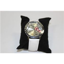 HELLO KITTY WOMEN'S WHITE STRAP