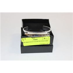 .925 BRACELET CLEAR SILVER FORM
