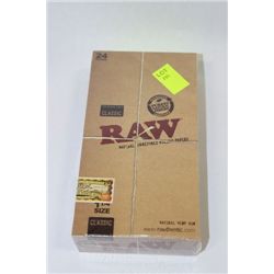 BOX OF 1 1/4 SIZE NATURAL ROLLING PAPERS ON CHOICE