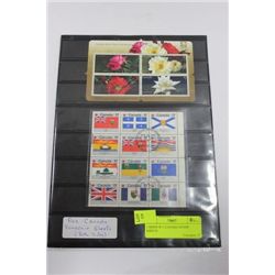 2 SIDED W/ 5 CANADA STAMP SHEETS