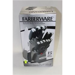 FARBERWARE 15 PC KNIFE SET