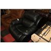 Image 1 : BLACK LEATHER ROCKER RECLINING CHAIR