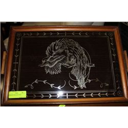 MIRRORED PHEASANT TRAY