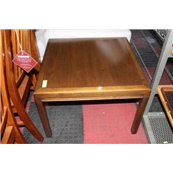 SOLID WOOD END TABLE, SQUARE