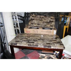 FAUX MARBLE KITCHEN TABLE SOLD W/COFFEE TABLE SET