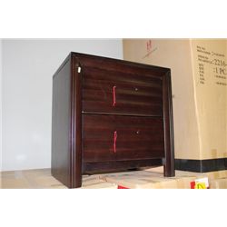 NIGHTSTAND, DARK FINISH, NEW