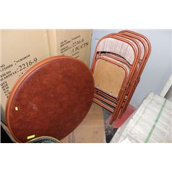 CARD TABLE W/ 4 CHAIRS